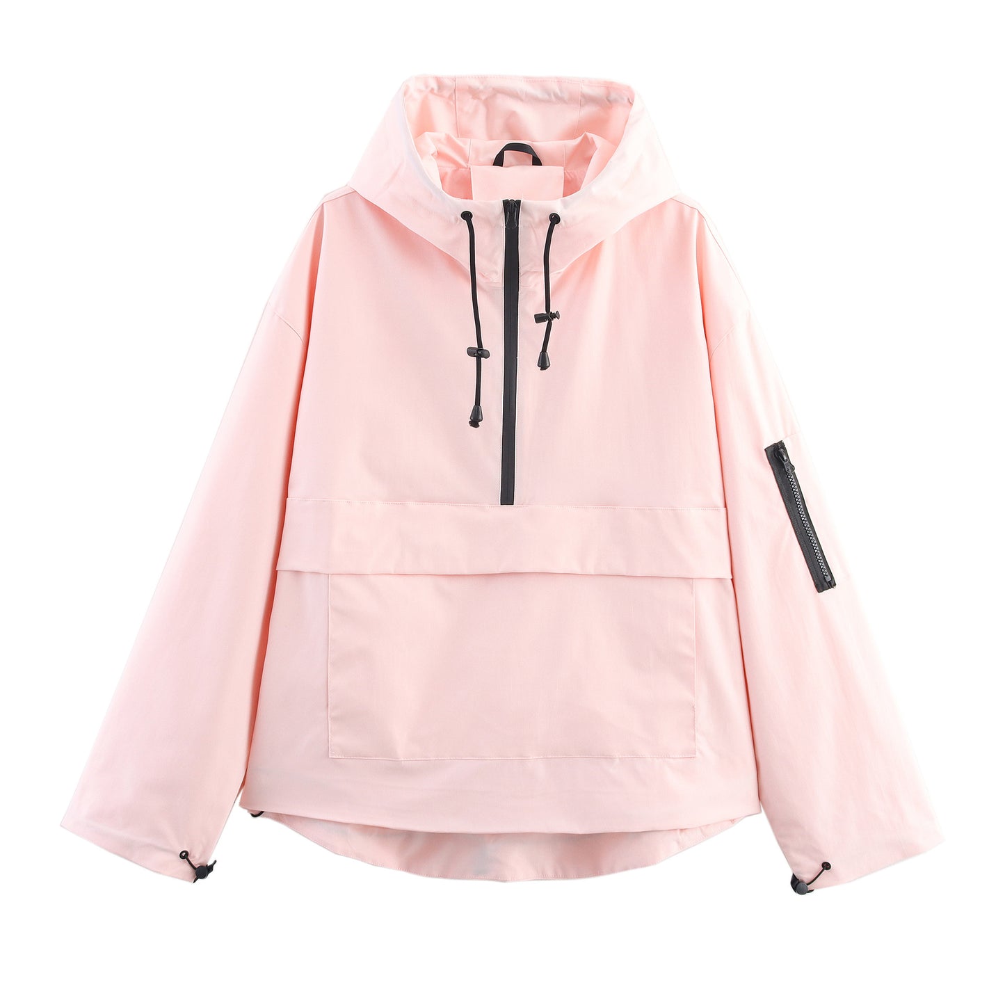 Hooded jacket upper jacket
