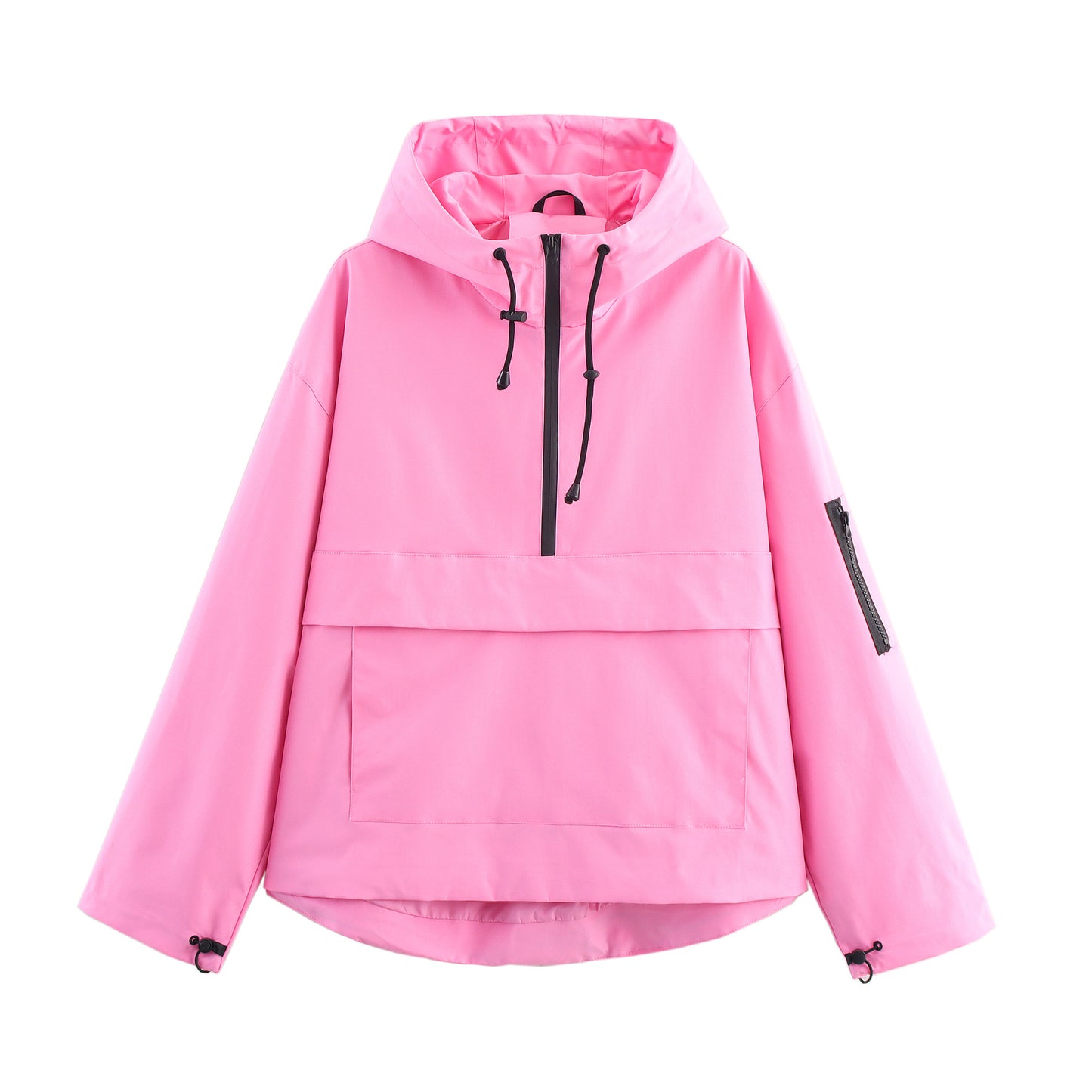 Hooded jacket upper jacket