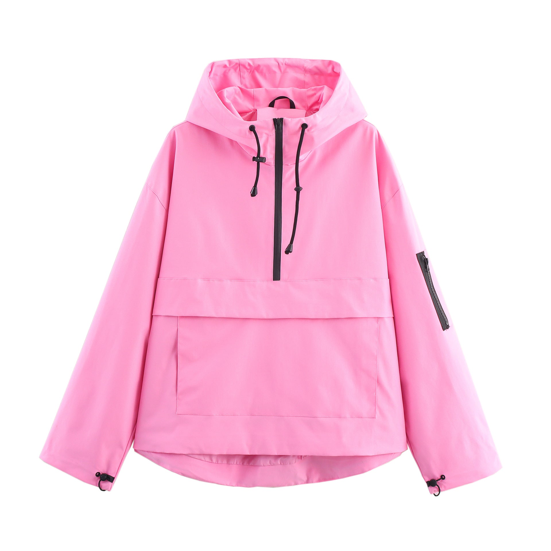 Hooded jacket upper jacket