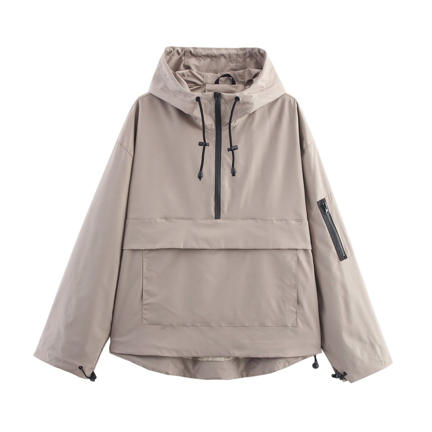 Hooded jacket upper jacket