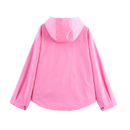 Hooded jacket upper jacket