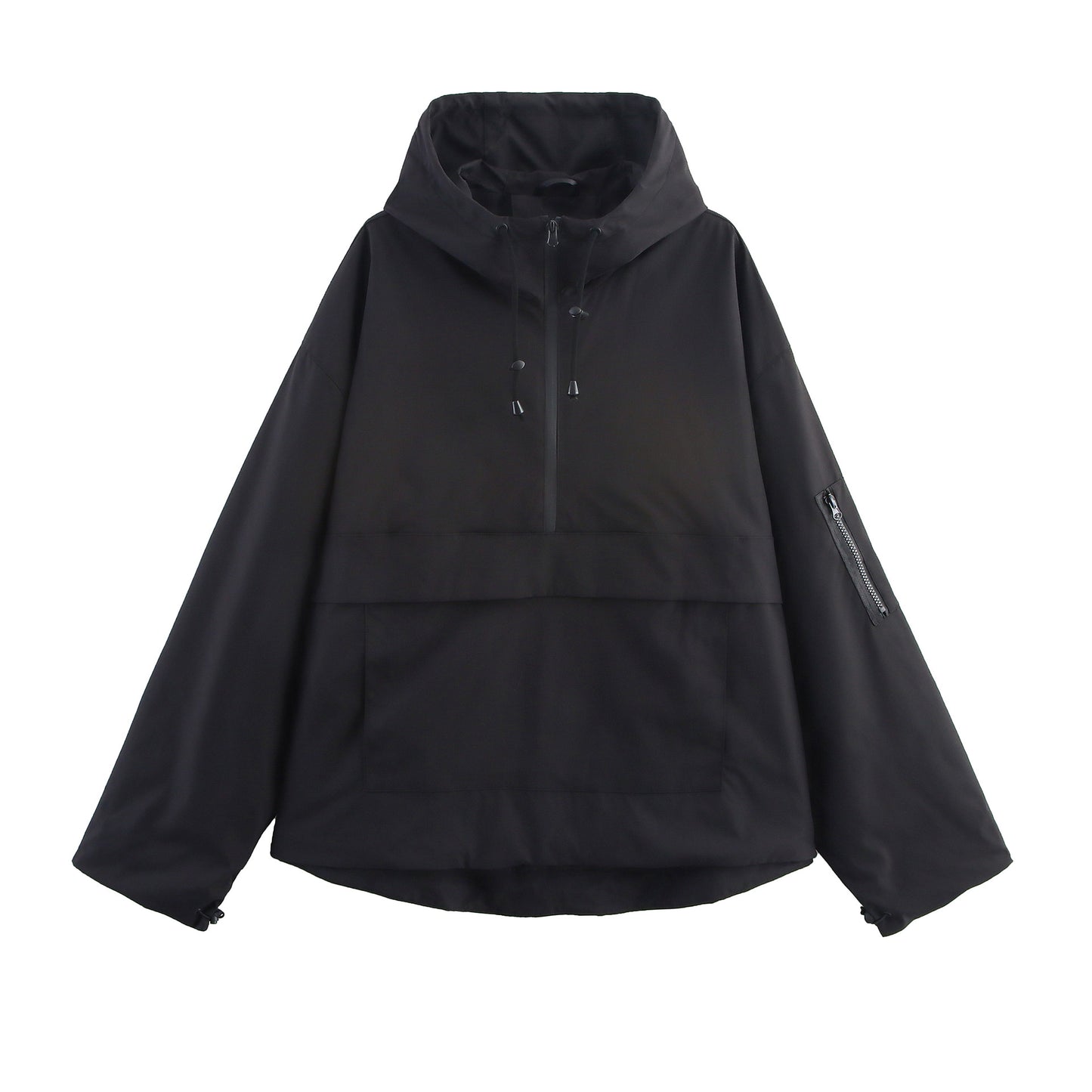 Hooded jacket upper jacket