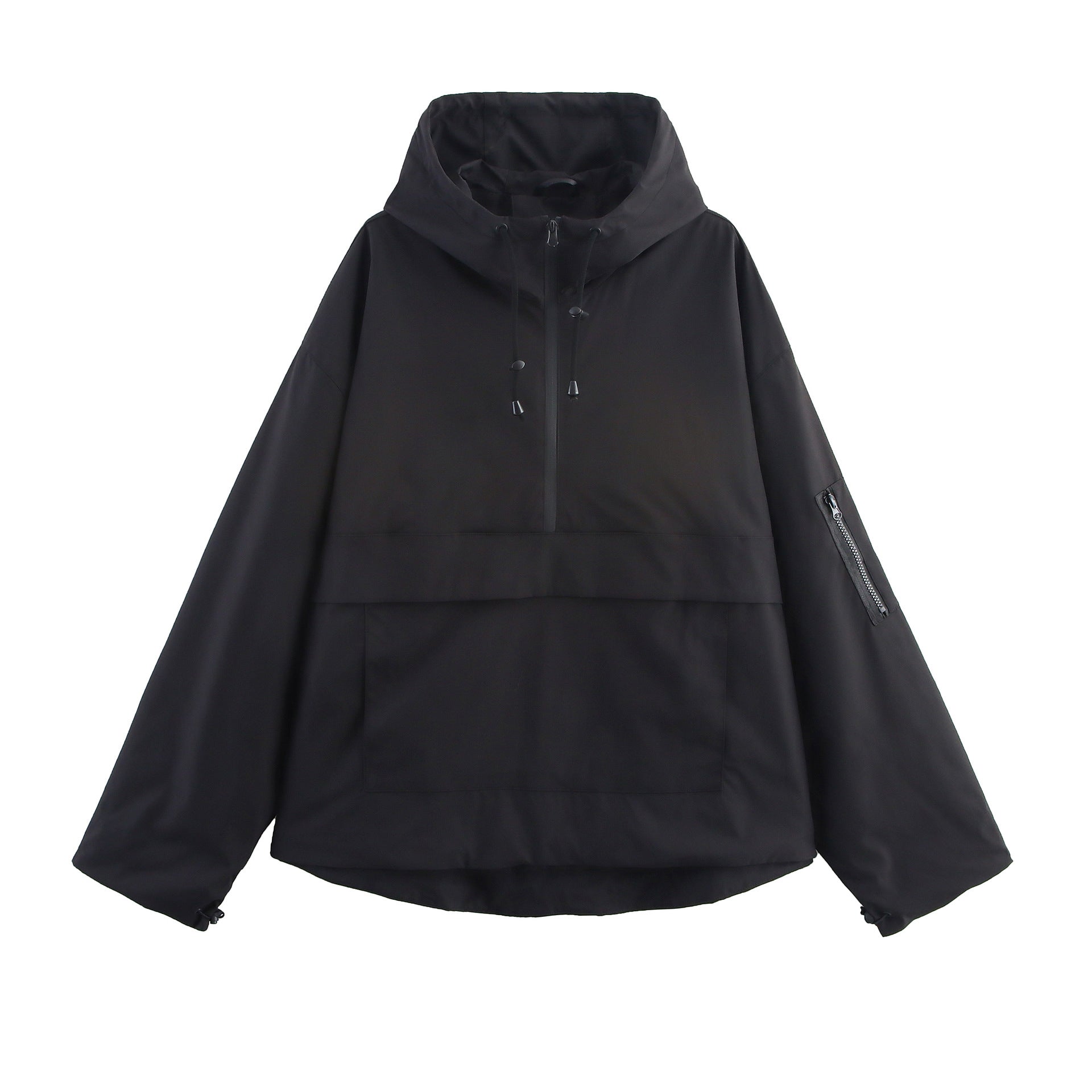 Hooded jacket upper jacket