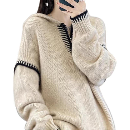 Hooded knitwear