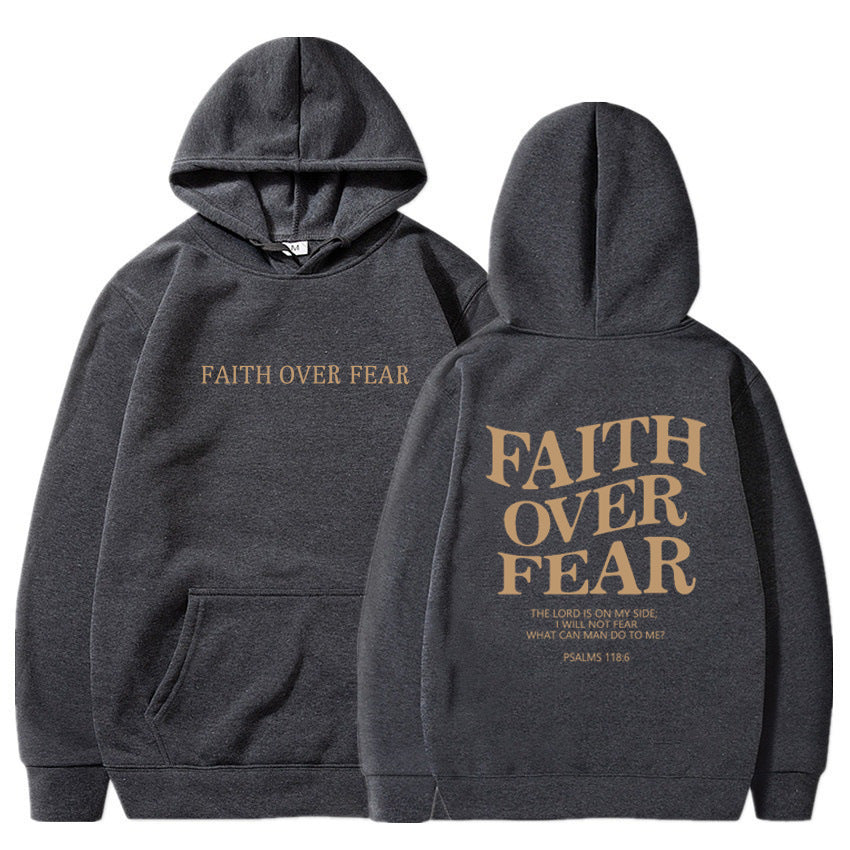 Hooded Letter Print Sweatshirt