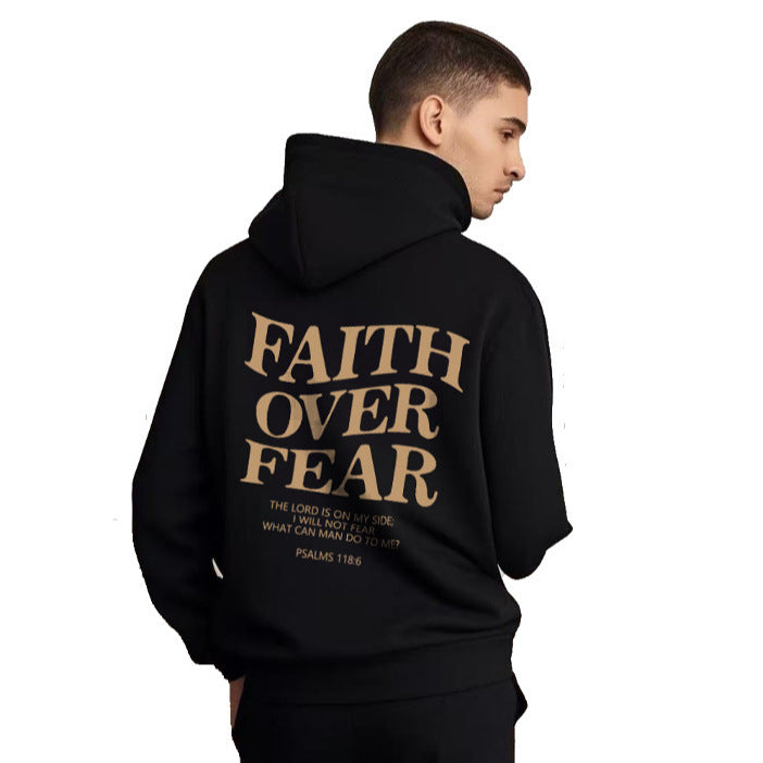 Hooded Letter Print Sweatshirt