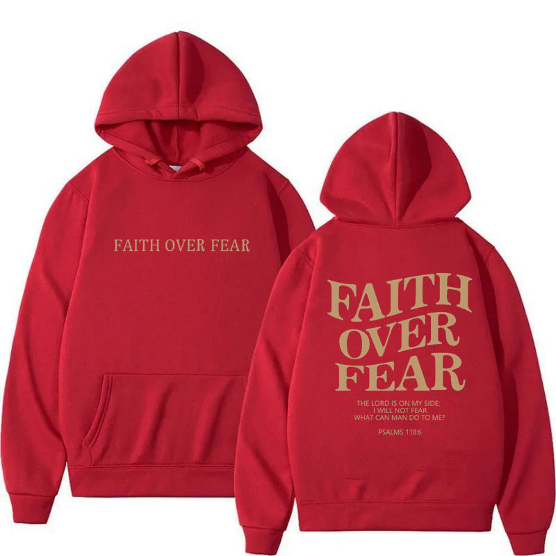 Hooded Letter Print Sweatshirt