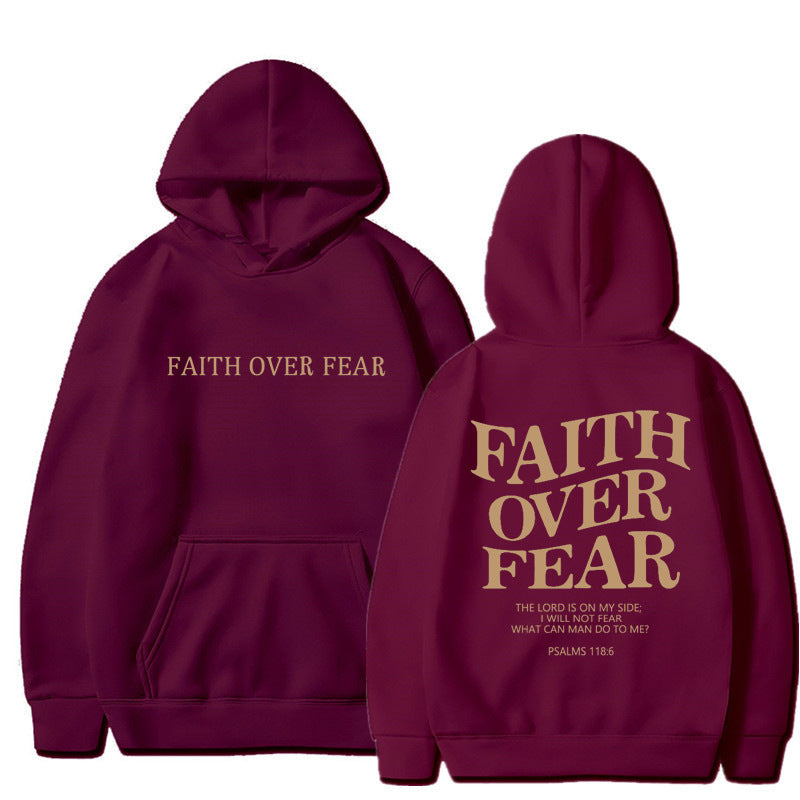 Hooded Letter Print Sweatshirt