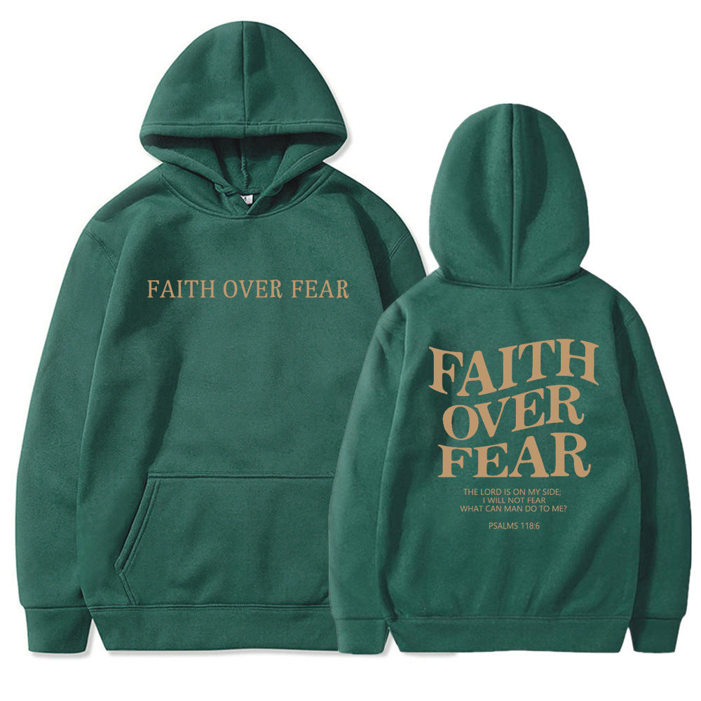 Hooded Letter Print Sweatshirt