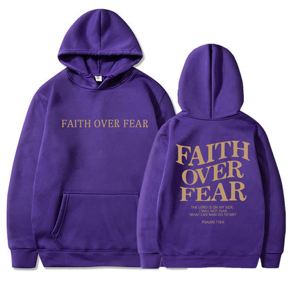 Hooded Letter Print Sweatshirt