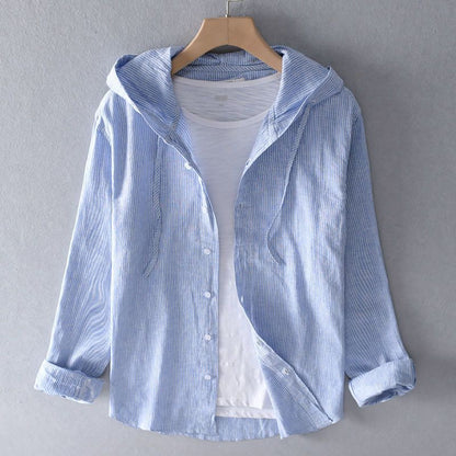Hooded Linen Shirt