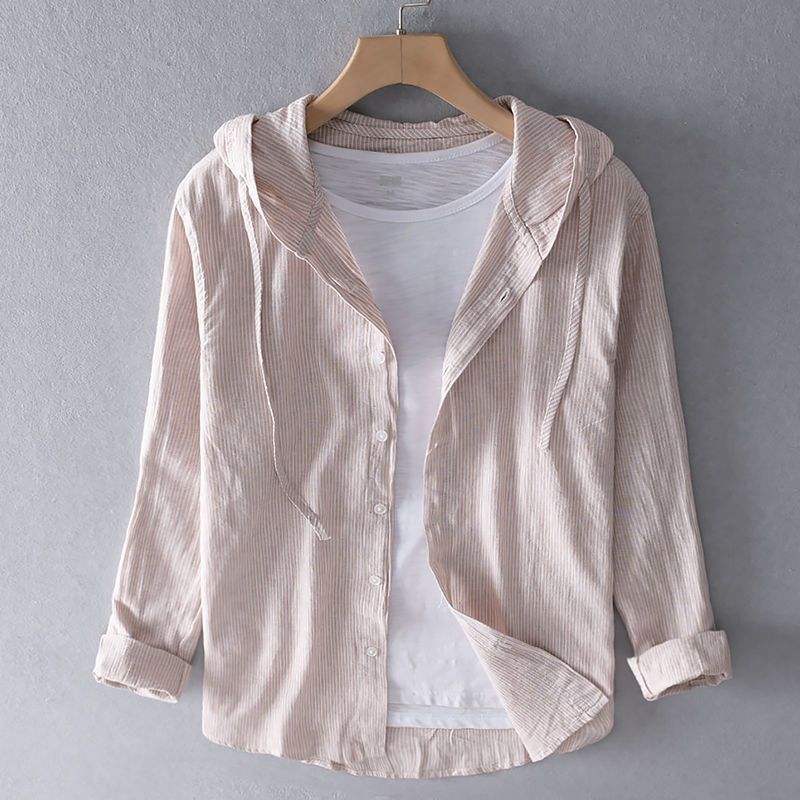 Hooded Linen Shirt