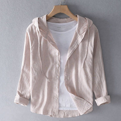 Hooded Linen Shirt