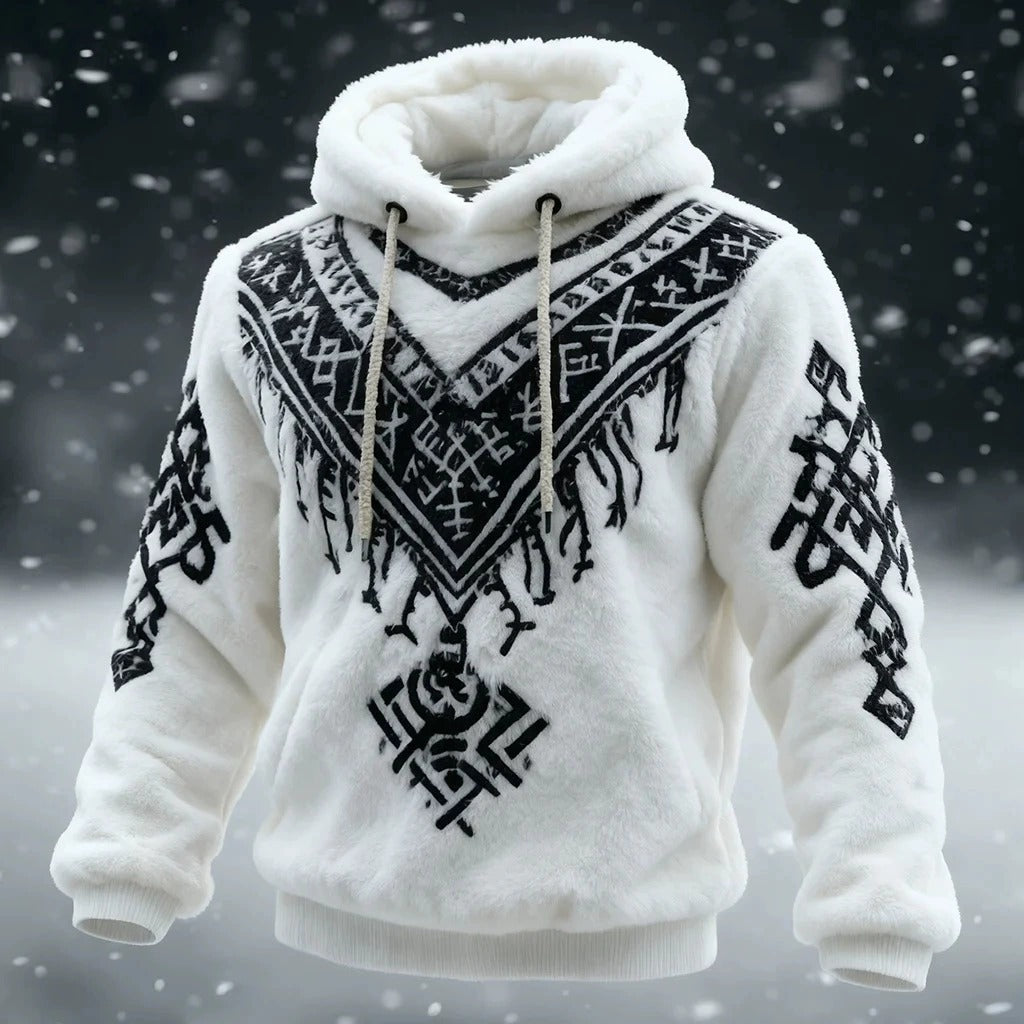 Hooded long-sleeve top