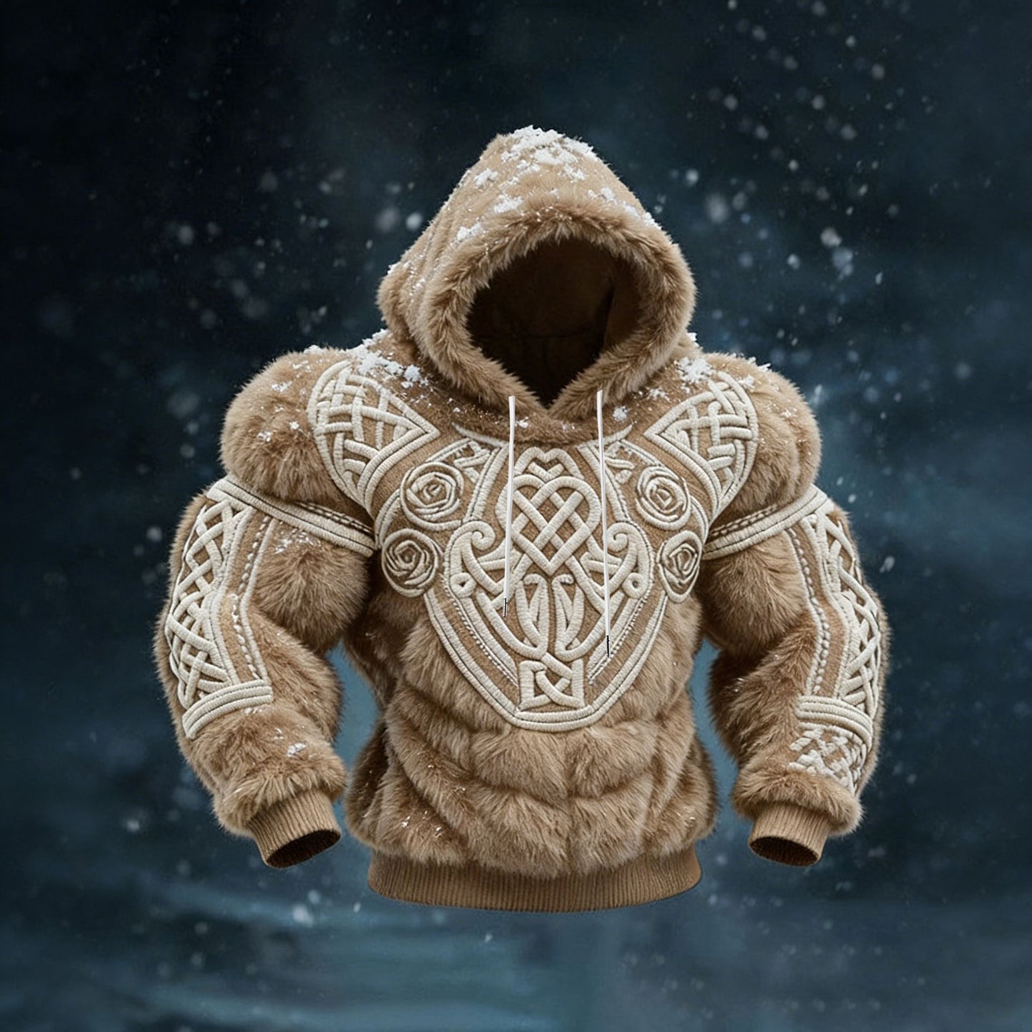 Hooded long-sleeve top