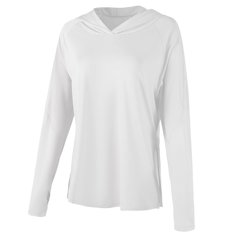 Hooded Long Sleeve Workout Top for Women