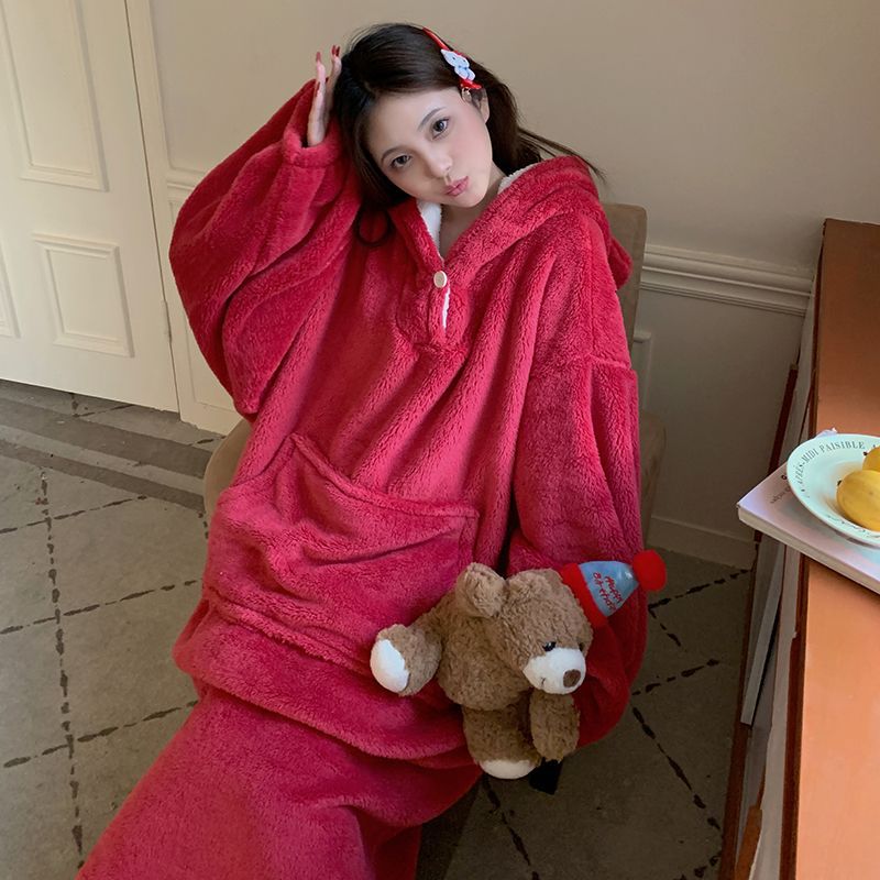 Hooded Plush Loungewear