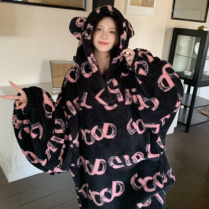 Hooded Plush Loungewear