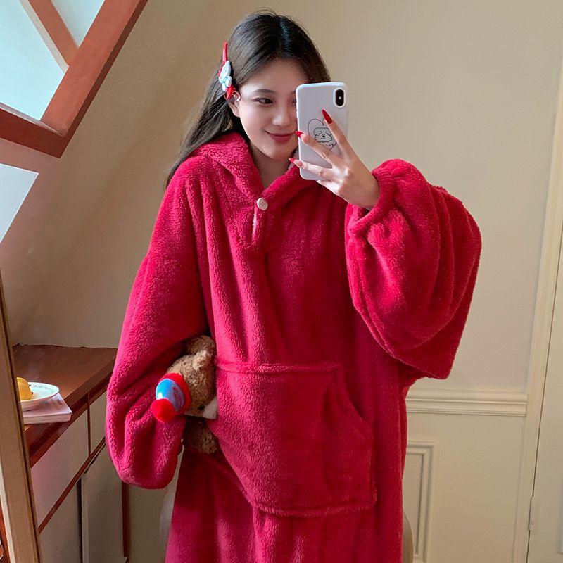 Hooded Plush Loungewear
