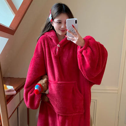 Hooded Plush Loungewear