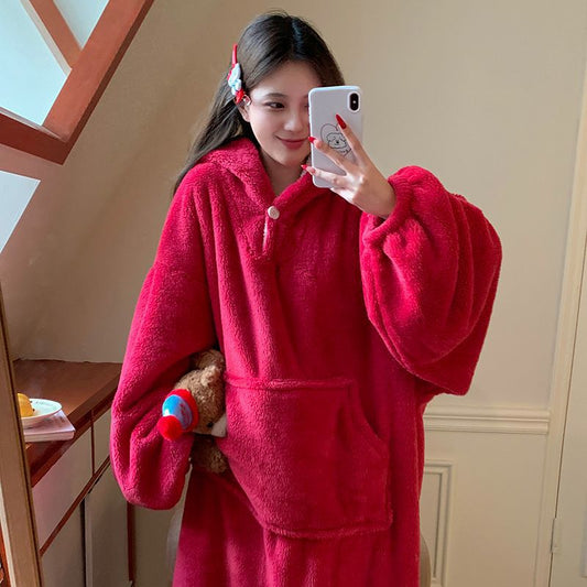 Hooded Plush Loungewear