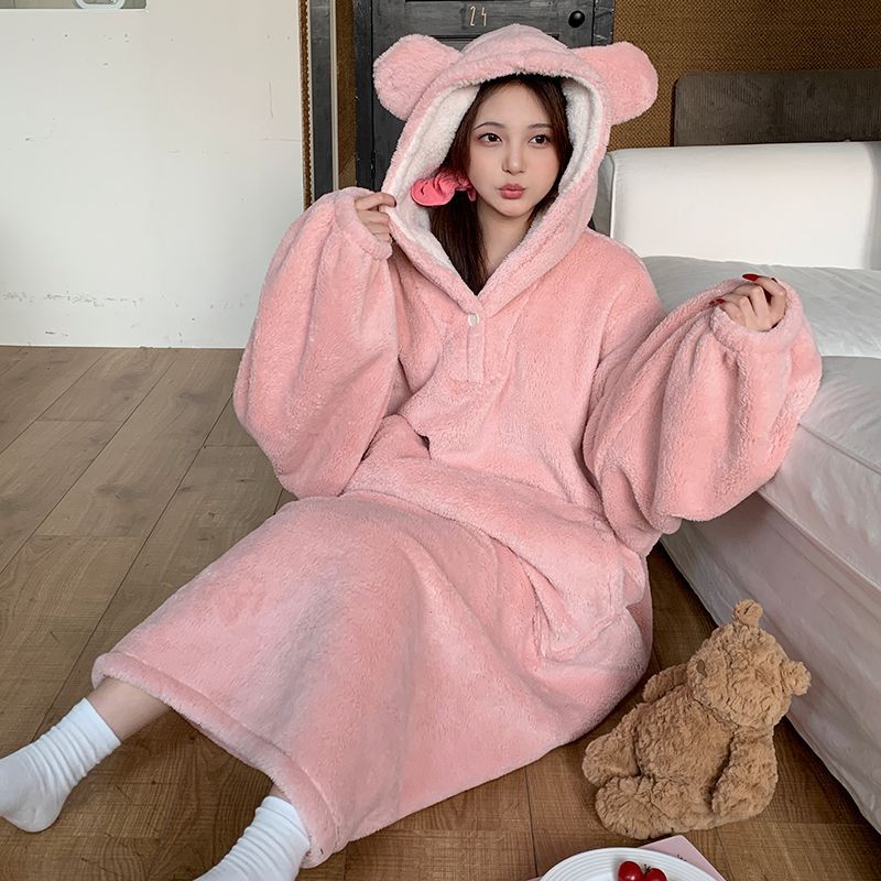 Hooded Plush Loungewear