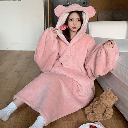 Hooded Plush Loungewear