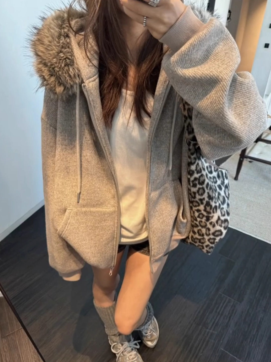 Hooded pullover jacket