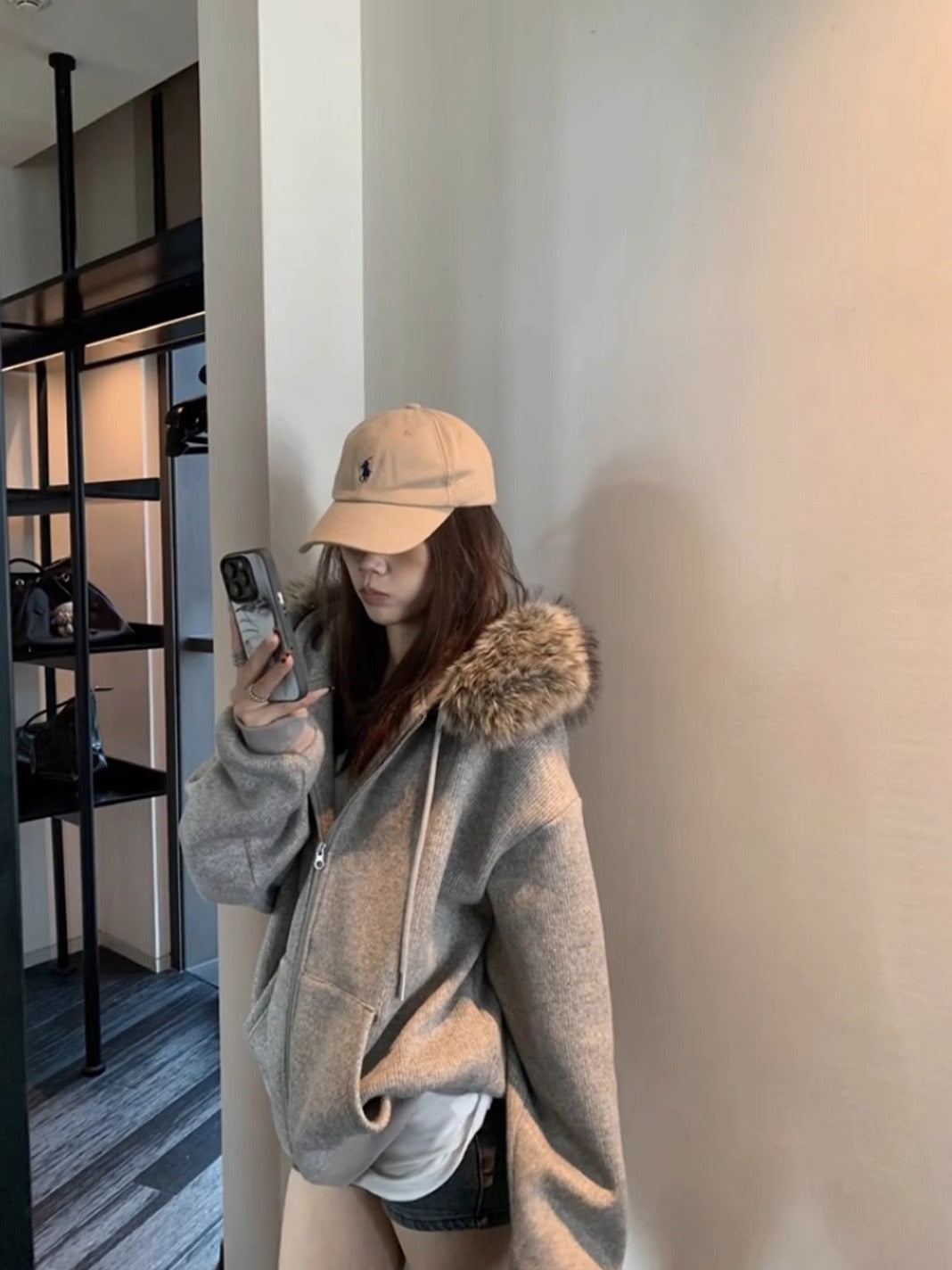 Hooded pullover jacket