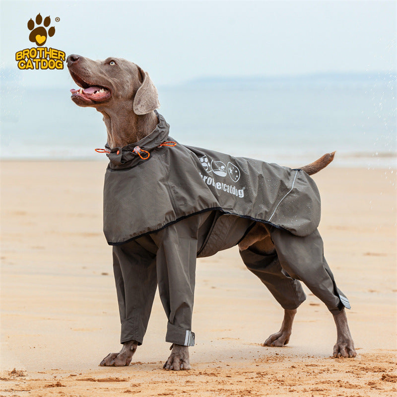 Hooded Reflective Dog Raincoat