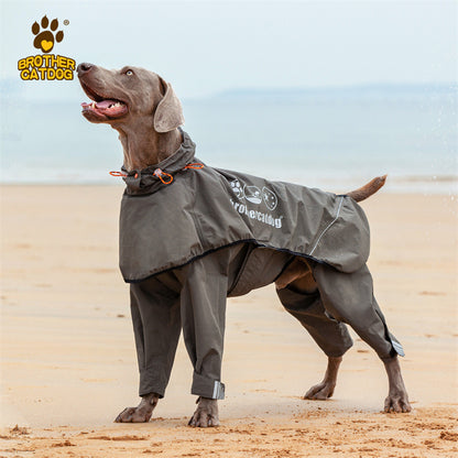 Hooded Reflective Dog Raincoat
