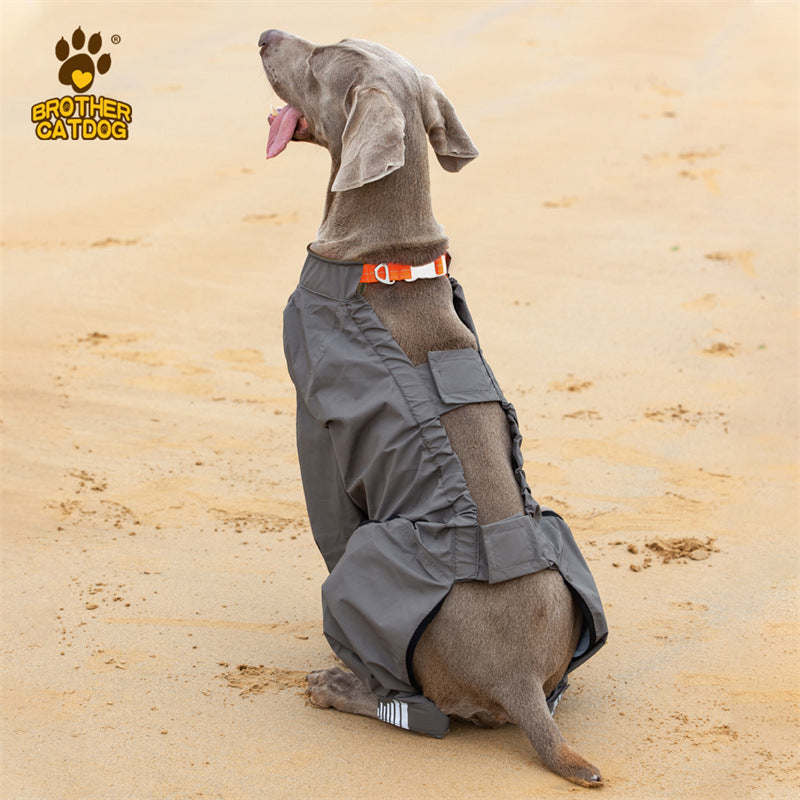 Hooded Reflective Dog Raincoat