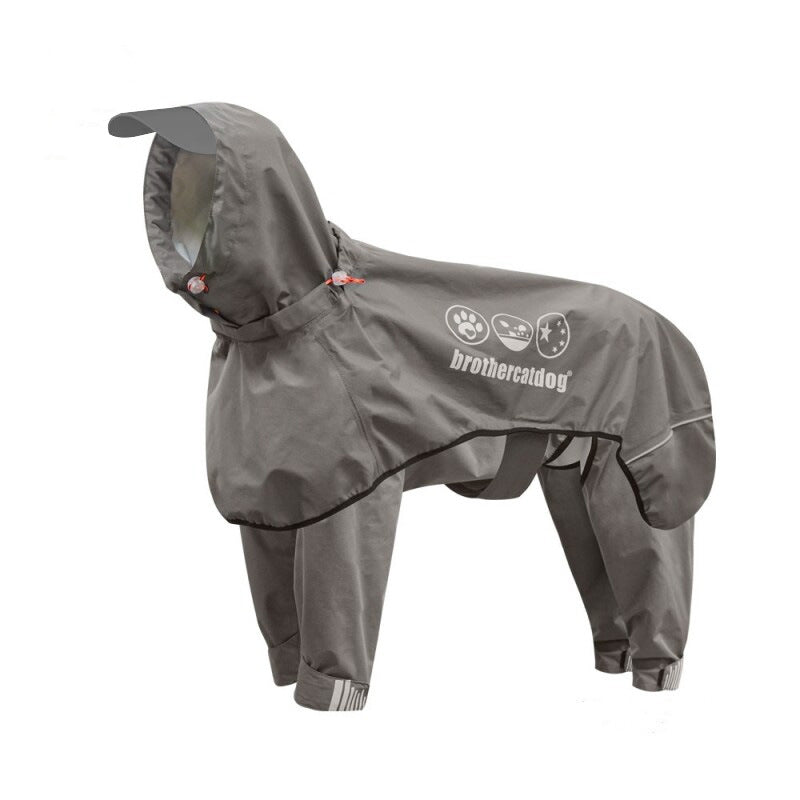 Hooded Reflective Dog Raincoat