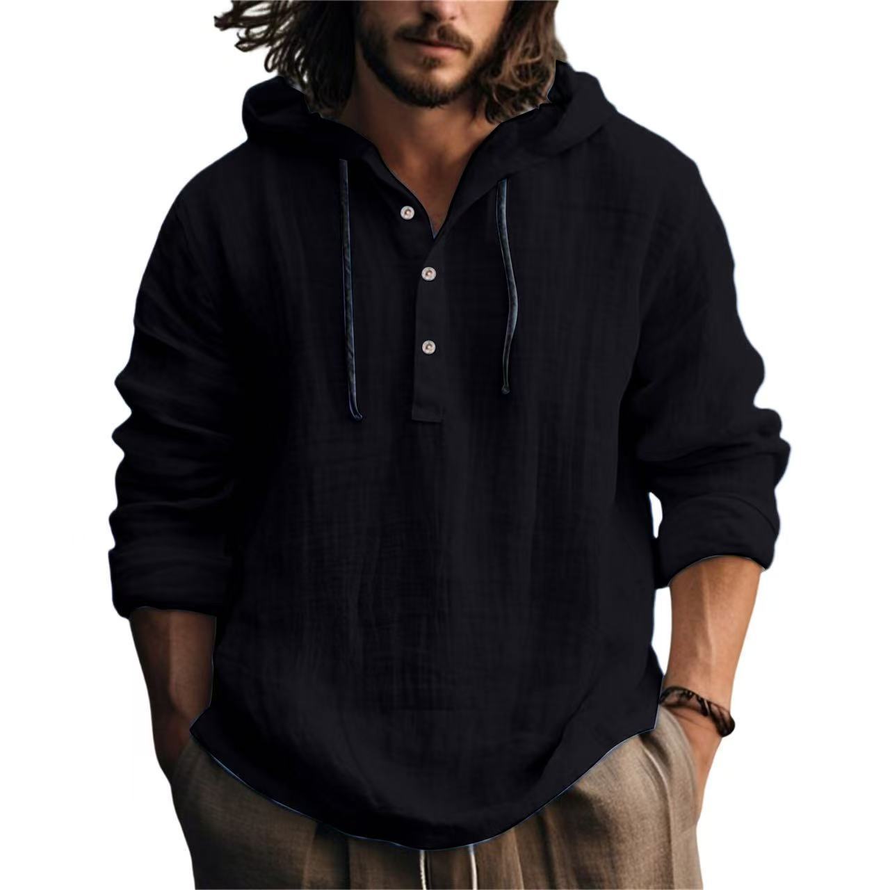 hooded shirt