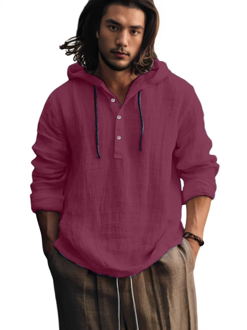 hooded shirt