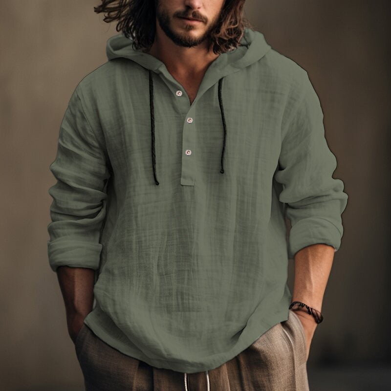 hooded shirt