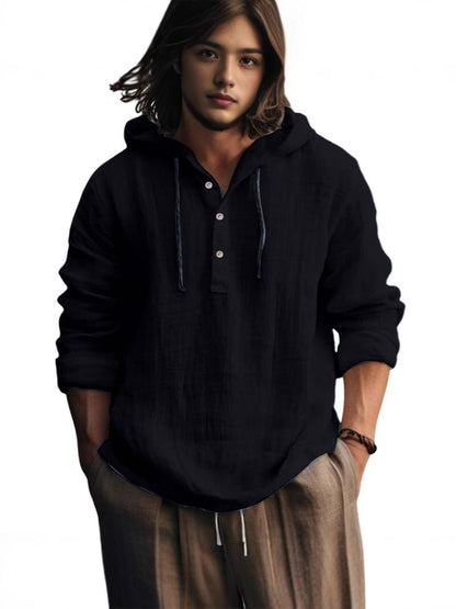 hooded shirt