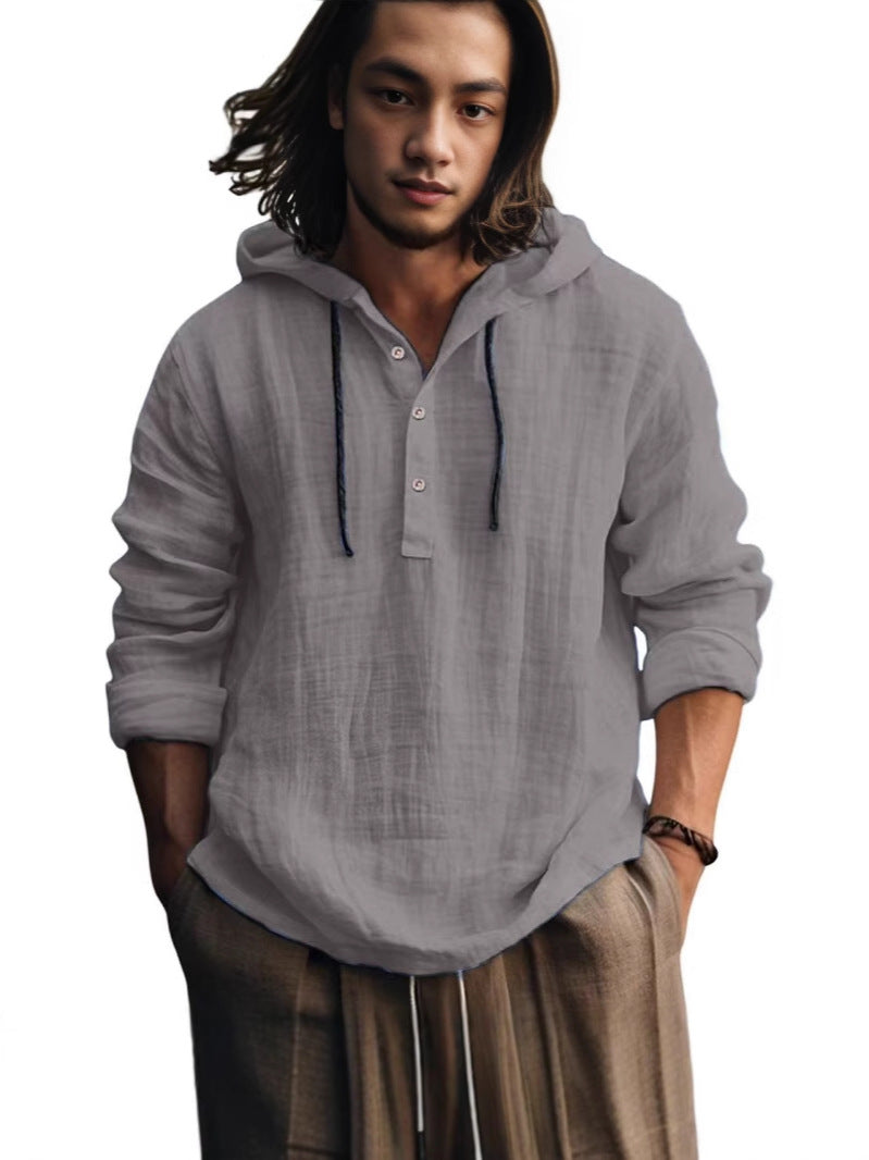 hooded shirt