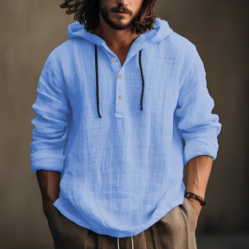 hooded shirt