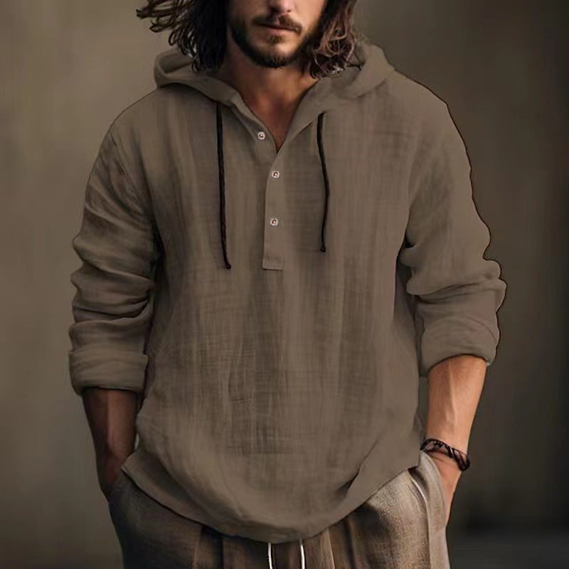 hooded shirt