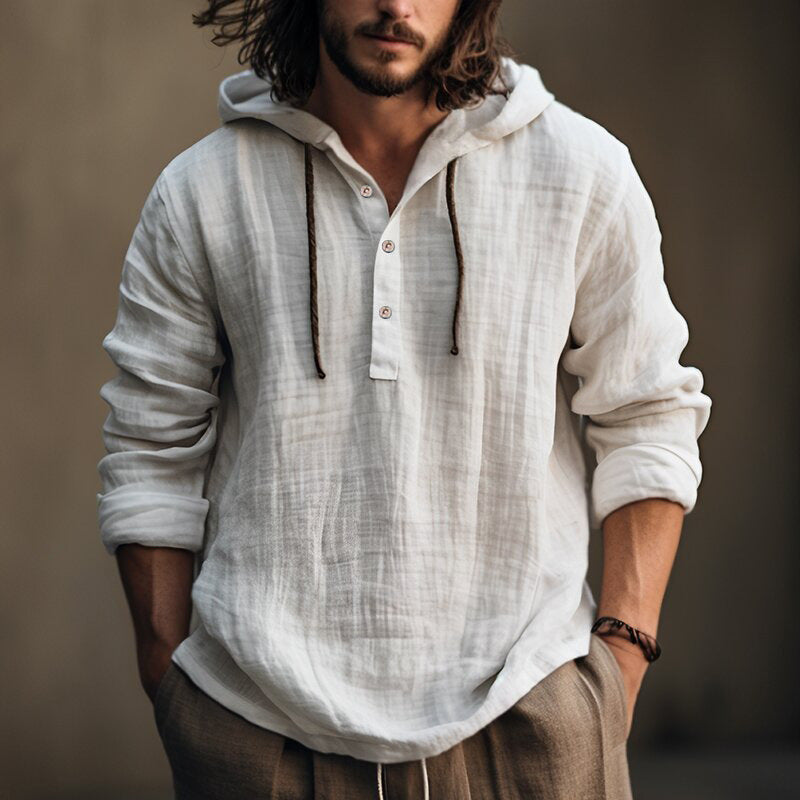 hooded shirt