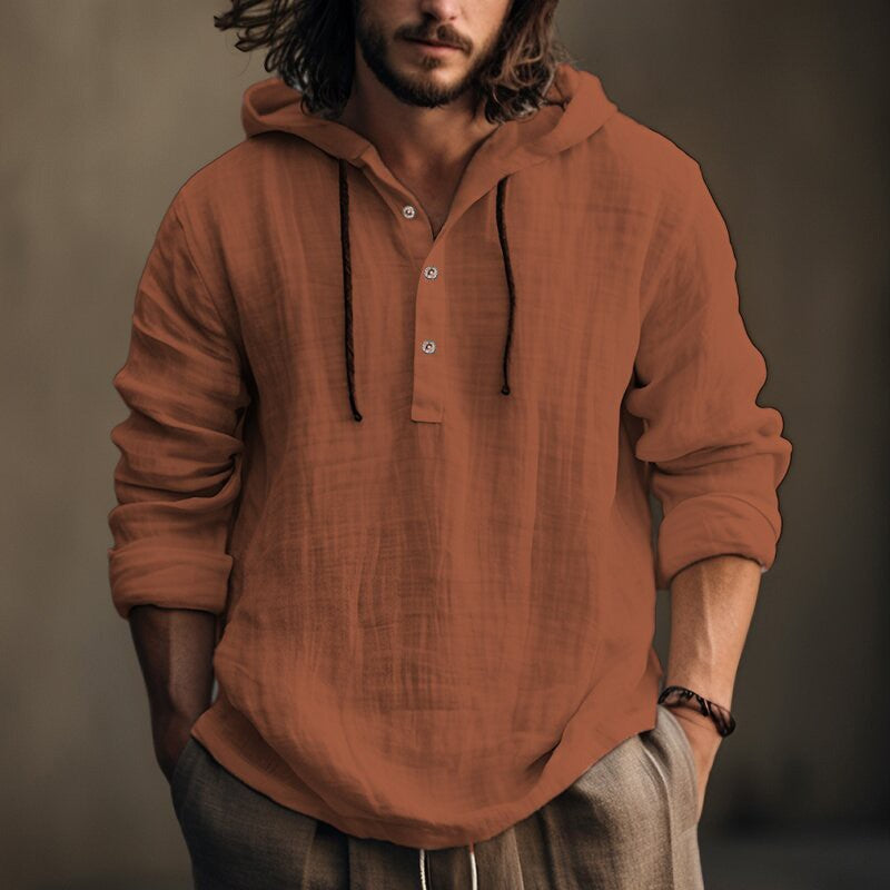 hooded shirt