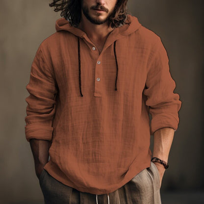 hooded shirt
