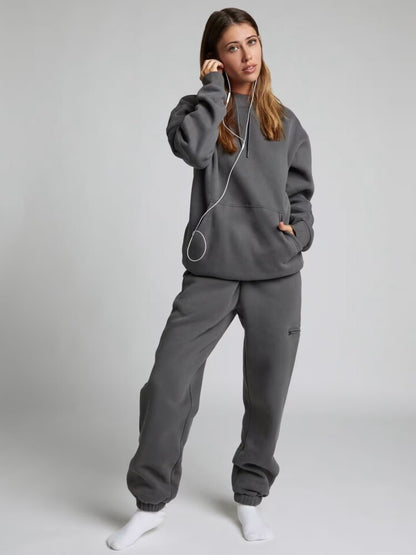Hooded Sweatshirt and Pants with Eye Mask