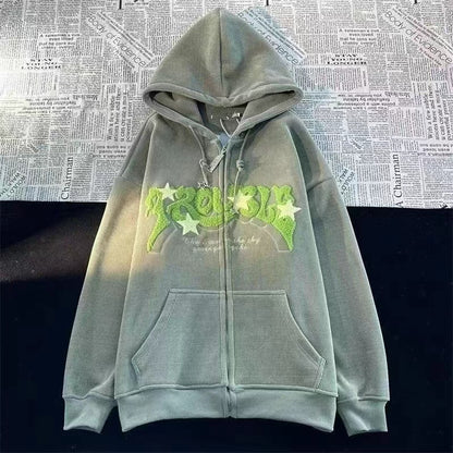 Hooded Sweatshirt Jacket