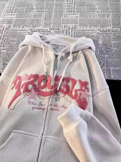 Hooded Sweatshirt Jacket