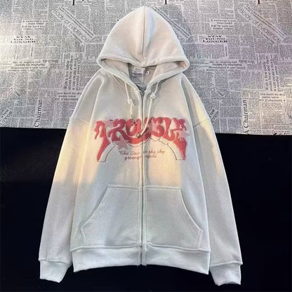 Hooded Sweatshirt Jacket