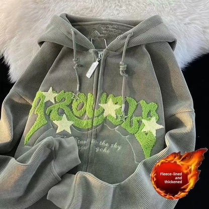Hooded Sweatshirt Jacket