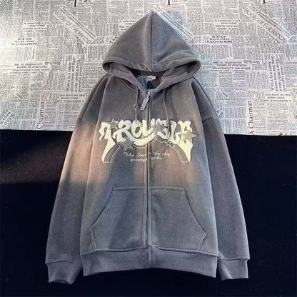 Hooded Sweatshirt Jacket