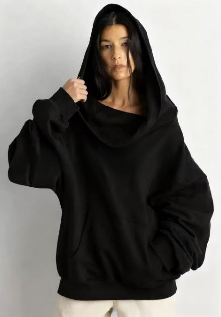 Hooded V-neck Sweater
